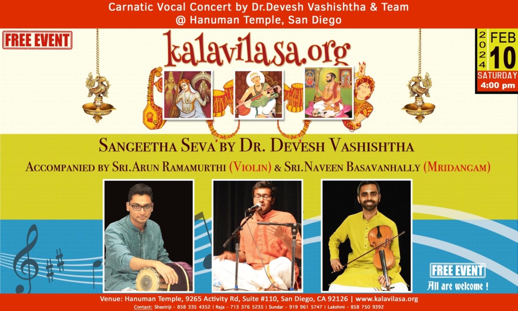 Carnatic Vocal Concert by Dr. Devesh Vashishtha and Team