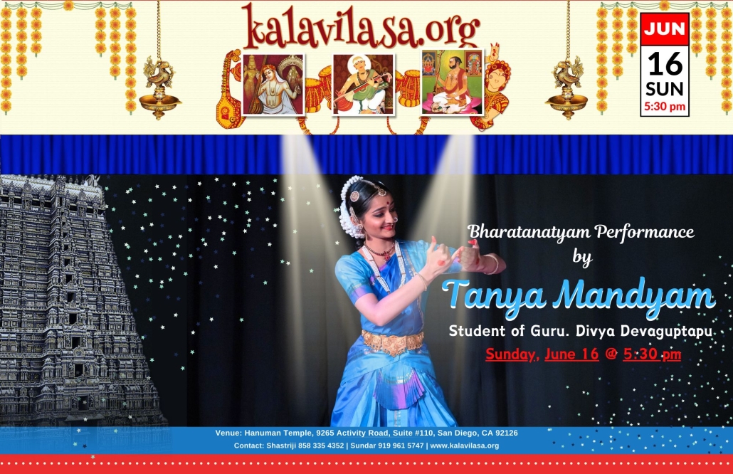 Bharatanatyam Performance by Tanya Mandyam